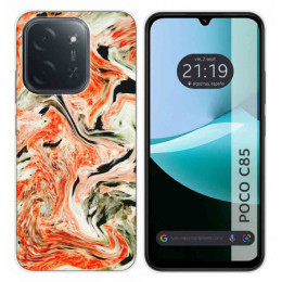 Funda Silicona para Xiaomi Poco C85 diseño Mármol 12 Dibujos