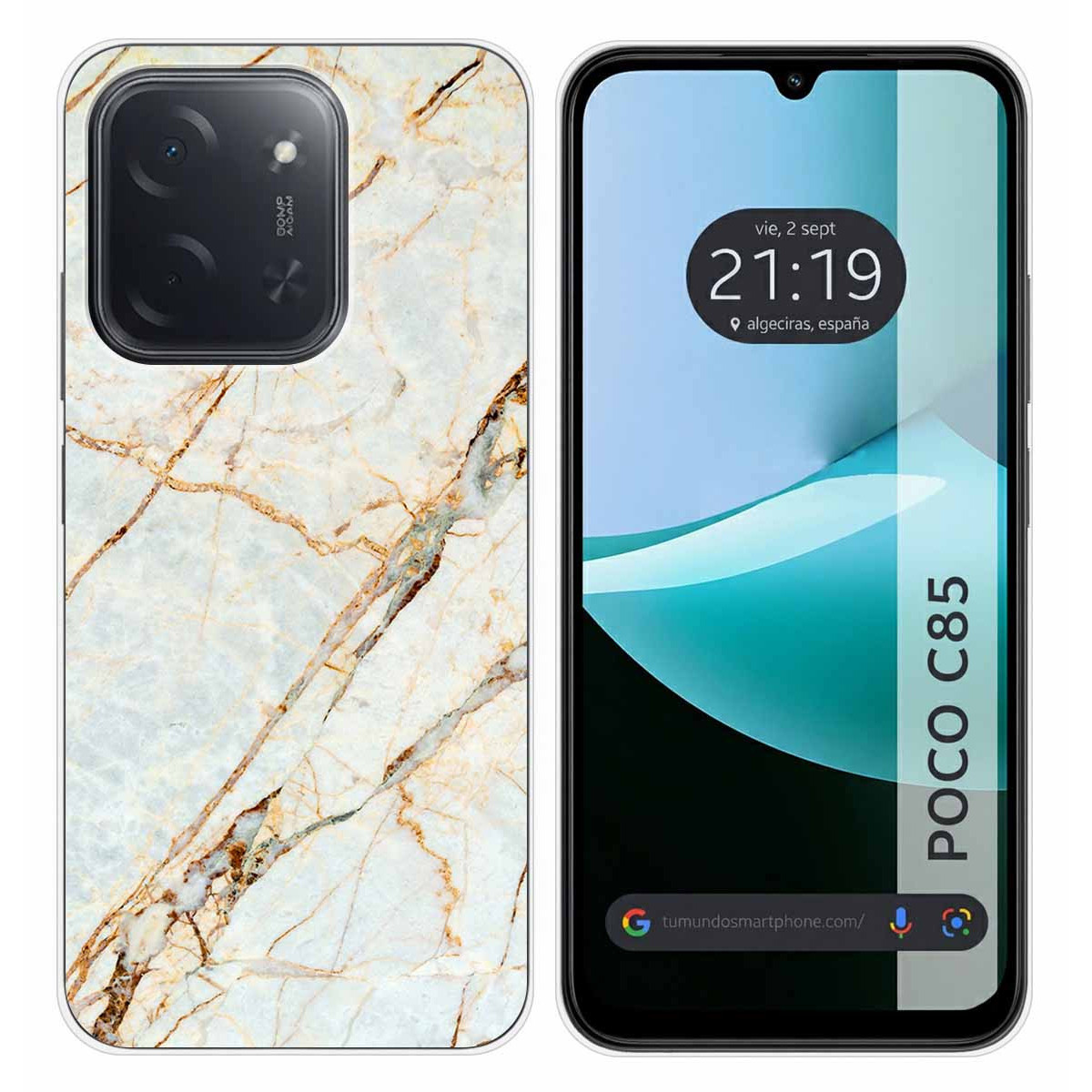 Funda Silicona para Xiaomi Poco C85 diseño Mármol 13 Dibujos