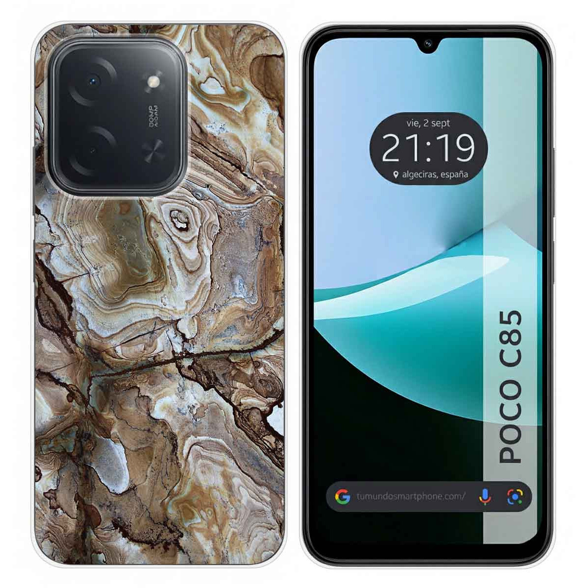 Funda Silicona para Xiaomi Poco C85 diseño Mármol 14 Dibujos