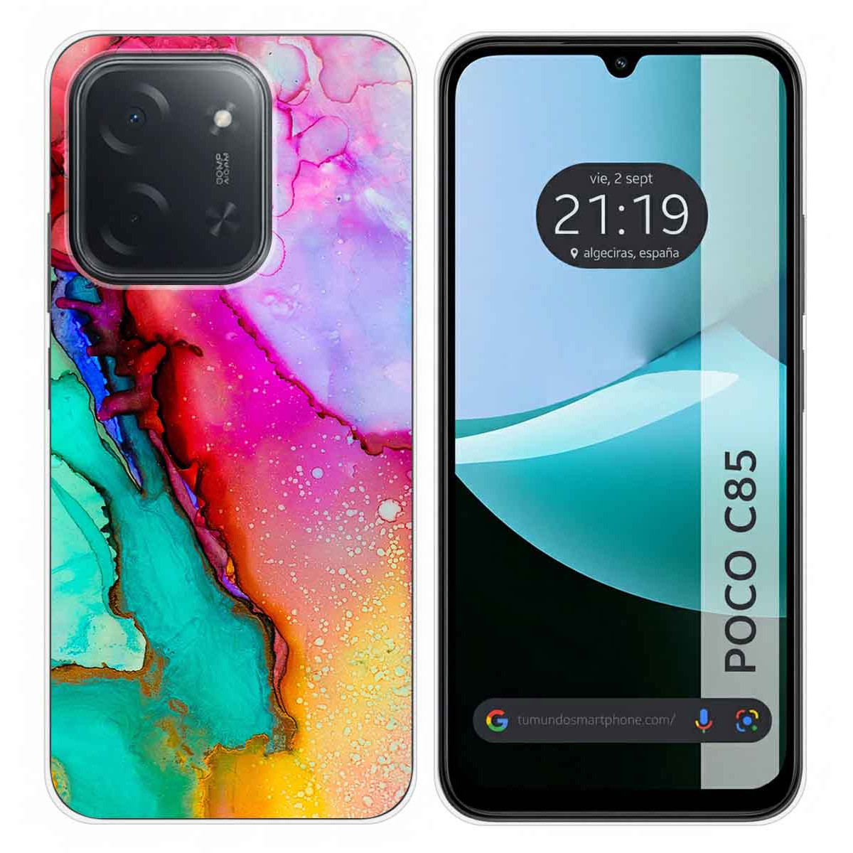 Funda Silicona para Xiaomi Poco C85 diseño Mármol 15 Dibujos