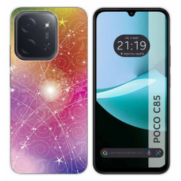 Funda Silicona para Xiaomi Poco C85 diseño Abstracto Dibujos