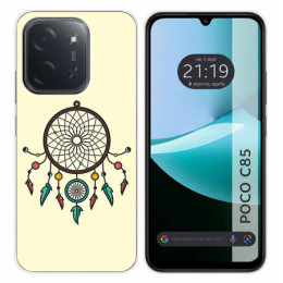 Funda Silicona para Xiaomi Poco C85 diseño Atrapasueños Dibujos