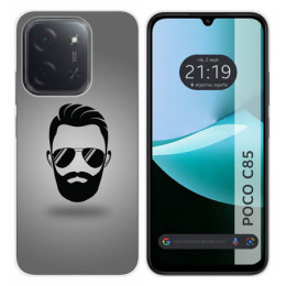 Funda Silicona para Xiaomi Poco C85 diseño Barba Dibujos
