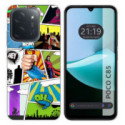 Funda Silicona para Xiaomi Poco C85 diseño Comic Dibujos