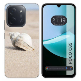 Funda Silicona para Xiaomi Poco C85 diseño Concha Dibujos