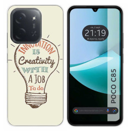 Funda Silicona para Xiaomi Poco C85 diseño Creativity Dibujos