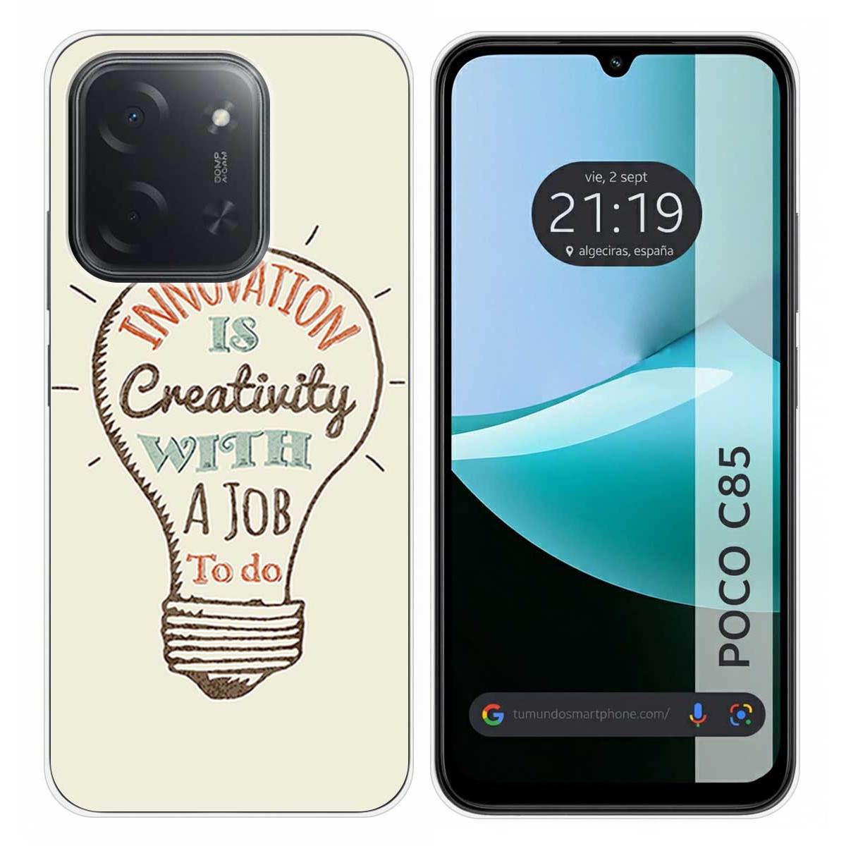 Funda Silicona para Xiaomi Poco C85 diseño Creativity Dibujos