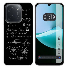 Funda Silicona para Xiaomi Poco C85 diseño Formulas Dibujos