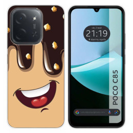 Funda Silicona para Xiaomi Poco C85 diseño Helado Chocolate Dibujos