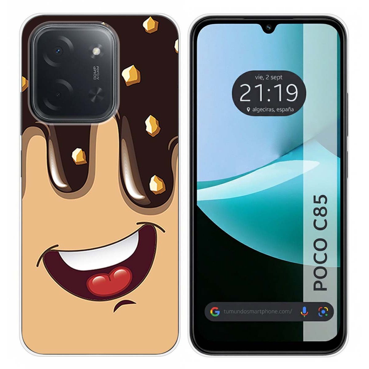 Funda Silicona para Xiaomi Poco C85 diseño Helado Chocolate Dibujos