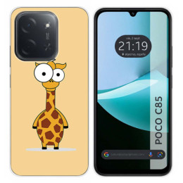 Funda Silicona para Xiaomi Poco C85 diseño Jirafa Dibujos