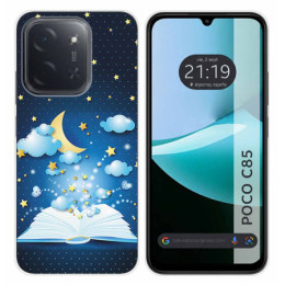 Funda Silicona para Xiaomi Poco C85 diseño Libro Cuentos Dibujos