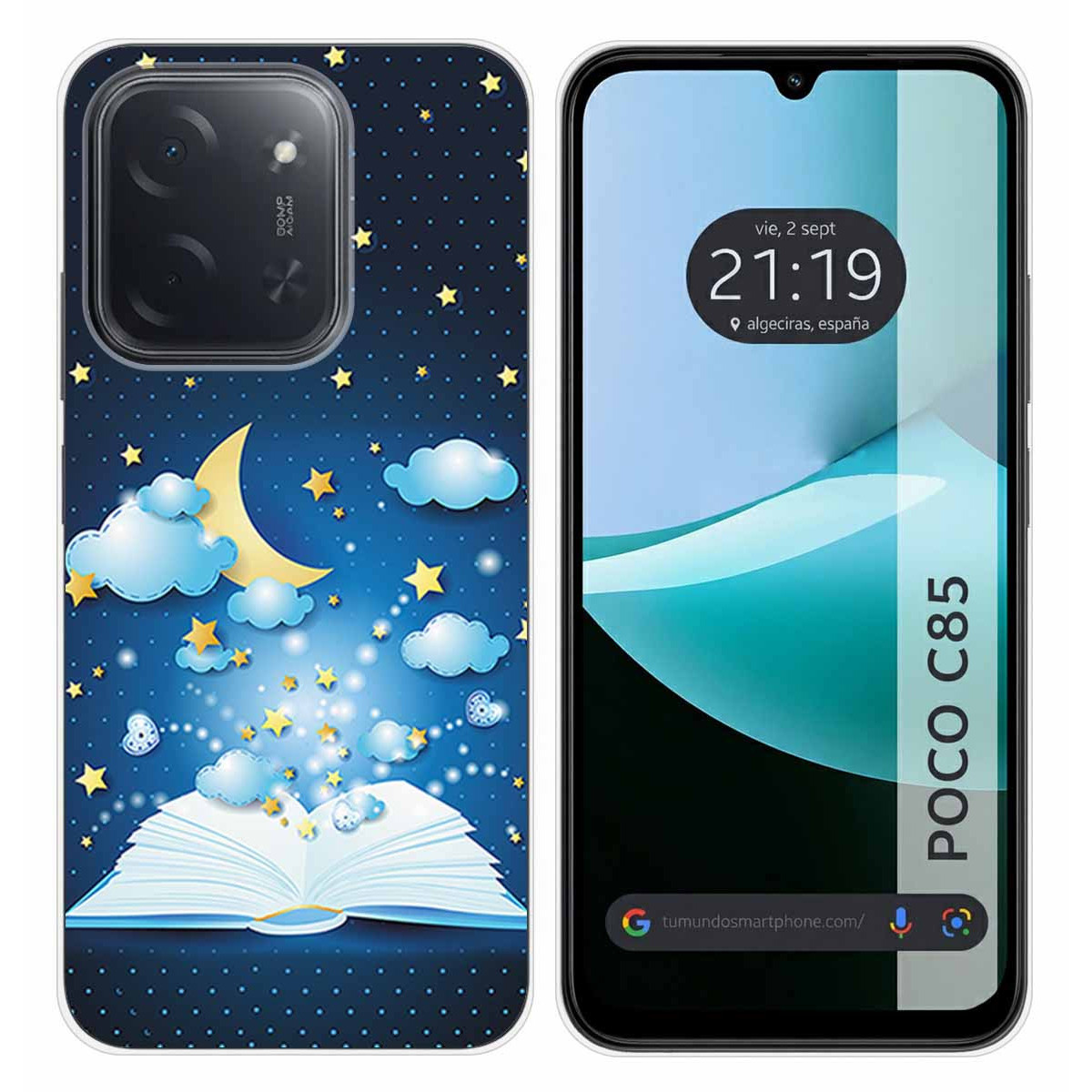 Funda Silicona para Xiaomi Poco C85 diseño Libro Cuentos Dibujos