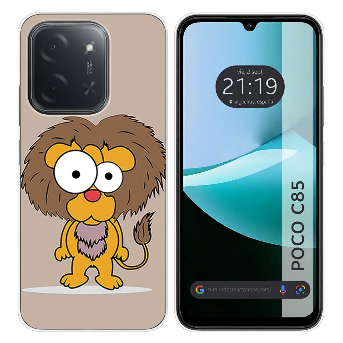 Funda Silicona para Xiaomi Poco C85 diseño Leon Dibujos