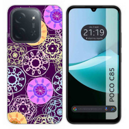 Funda Silicona para Xiaomi Poco C85 diseño Radial Dibujos