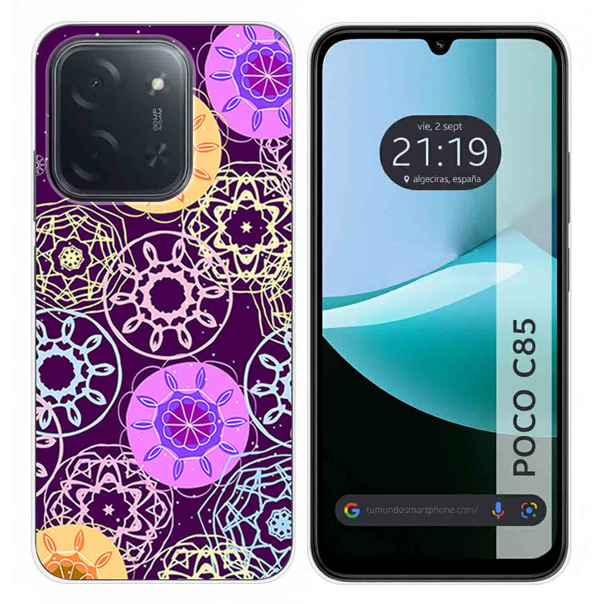 Funda Silicona para Xiaomi Poco C85 diseño Radial Dibujos