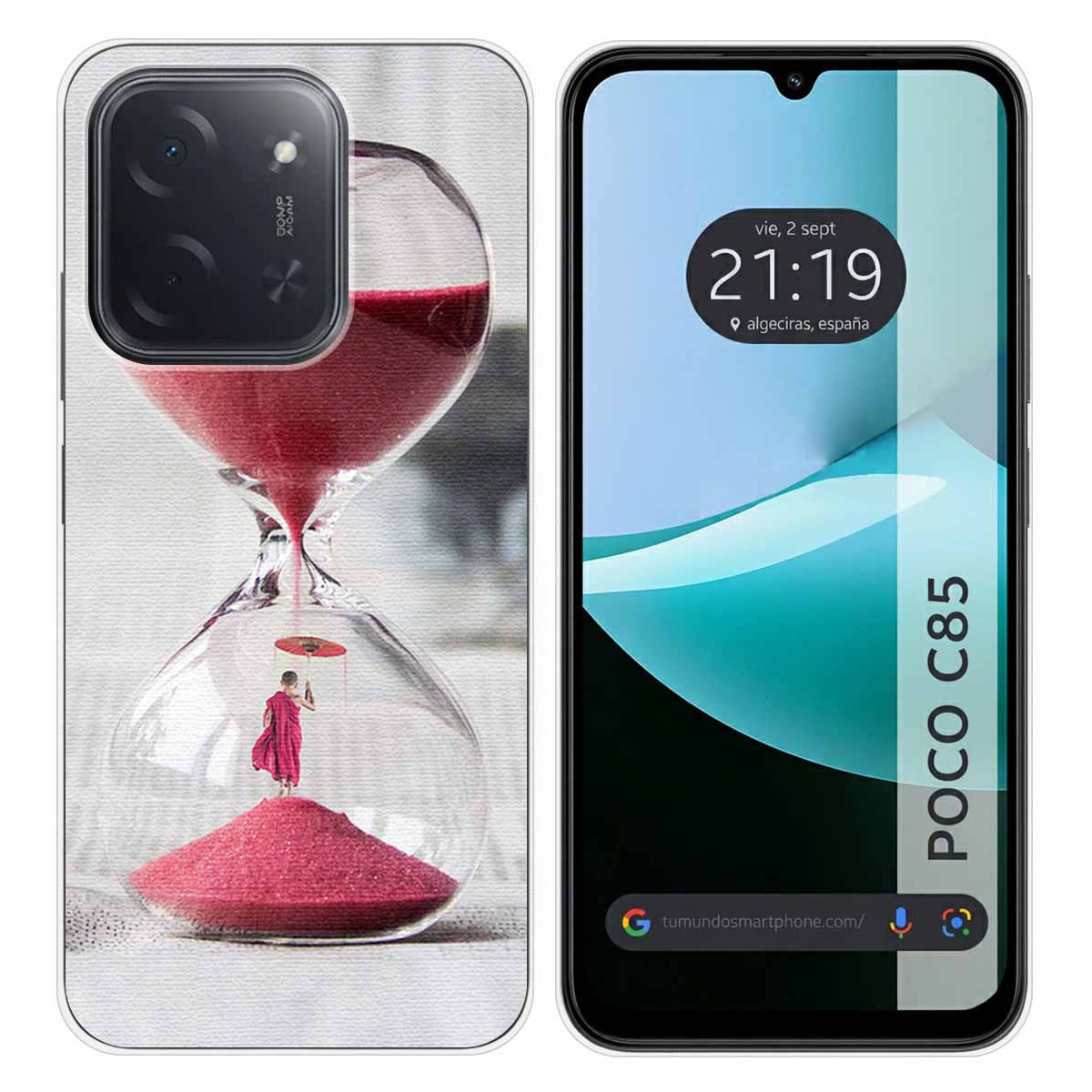 Funda Silicona para Xiaomi Poco C85 diseño Reloj Dibujos