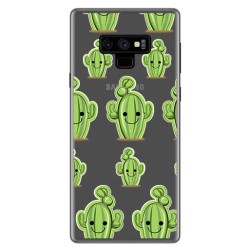 Funda Gel Transparente para Samsung Galaxy Note 9 Diseño Cactus Dibujos