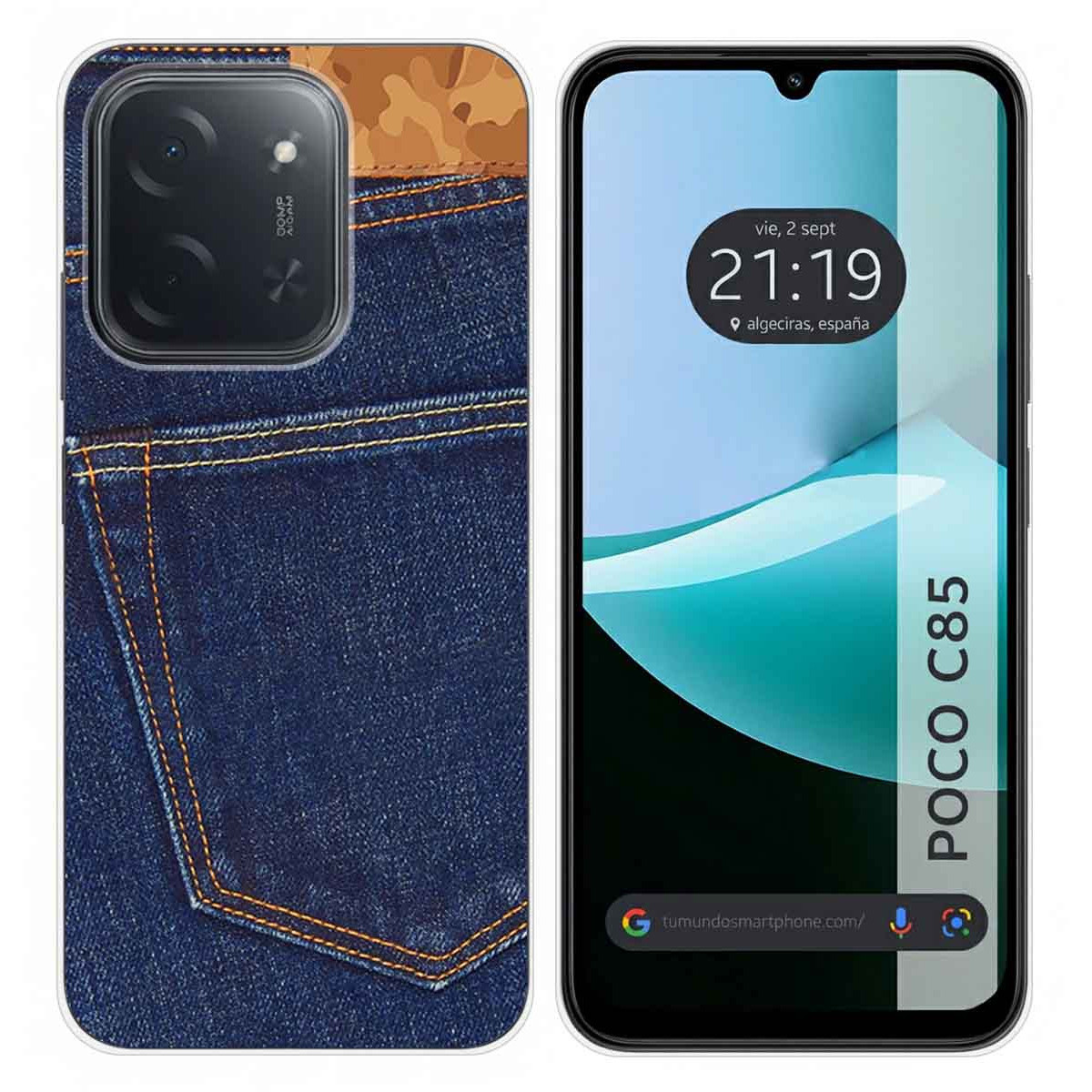 Funda Silicona para Xiaomi Poco C85 diseño Vaquero Dibujos