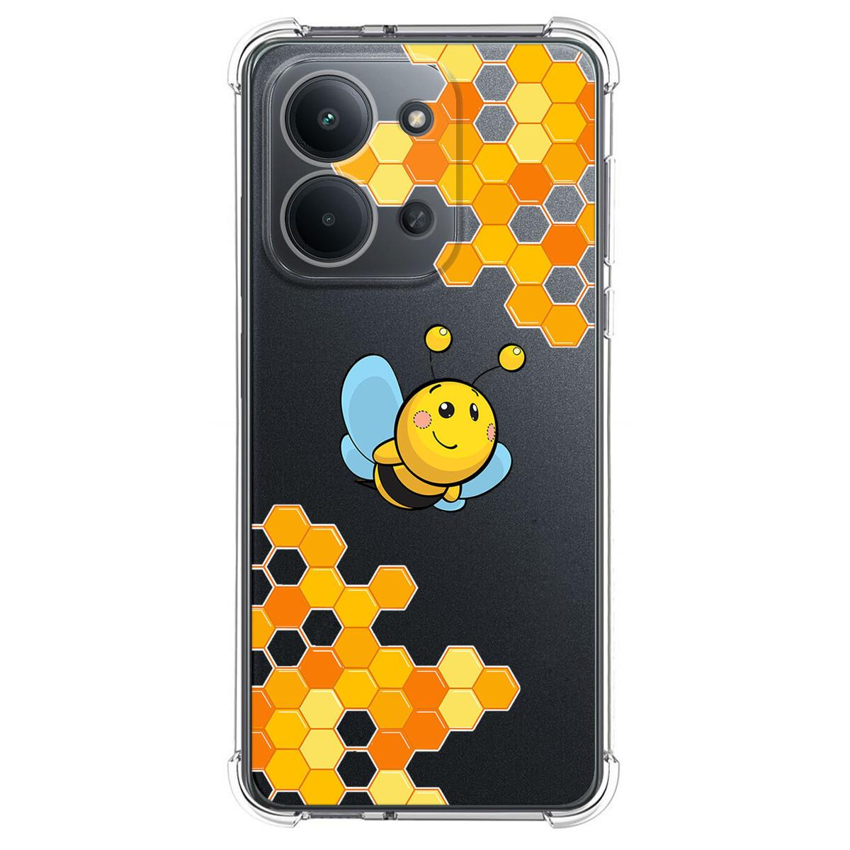 Funda Silicona Antigolpes para Xiaomi Poco C85 diseño Abeja Dibujos