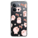Funda Silicona Antigolpes para Xiaomi Poco C85 diseño Cerdos Dibujos