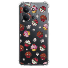 Funda Silicona Antigolpes para Xiaomi Poco C85 diseño Muffins Dibujos