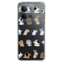 Funda Silicona Antigolpes para Xiaomi Poco C85 diseño Perros Dibujos