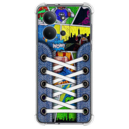 Funda Silicona Antigolpes para Xiaomi Poco C85 diseño Zapatillas 14 Dibujos