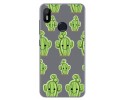 Funda Gel Transparente para Bq Aquaris C Diseño Cactus Dibujos