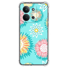 Funda Silicona Antigolpes para Xiaomi Poco C85 diseño Flores 05 Dibujos
