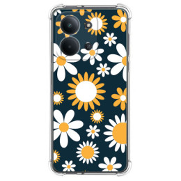 Funda Silicona Antigolpes para Xiaomi Poco C85 diseño Flores 08 Dibujos