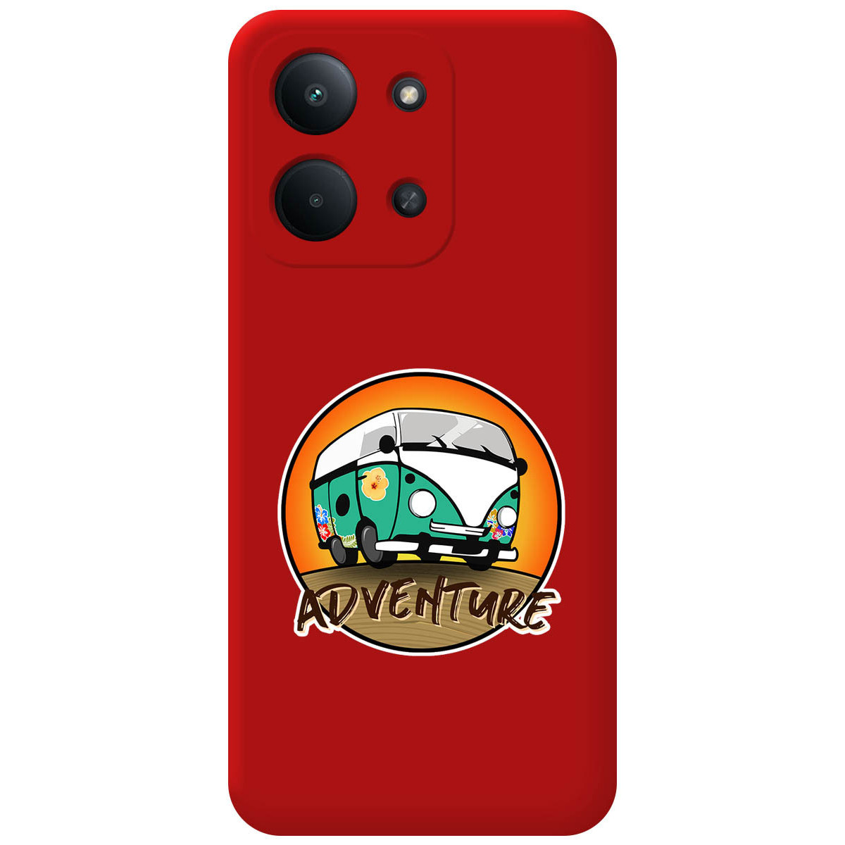 Funda Silicona Líquida Roja para Xiaomi Poco C85 diseño Adventure Dibujos