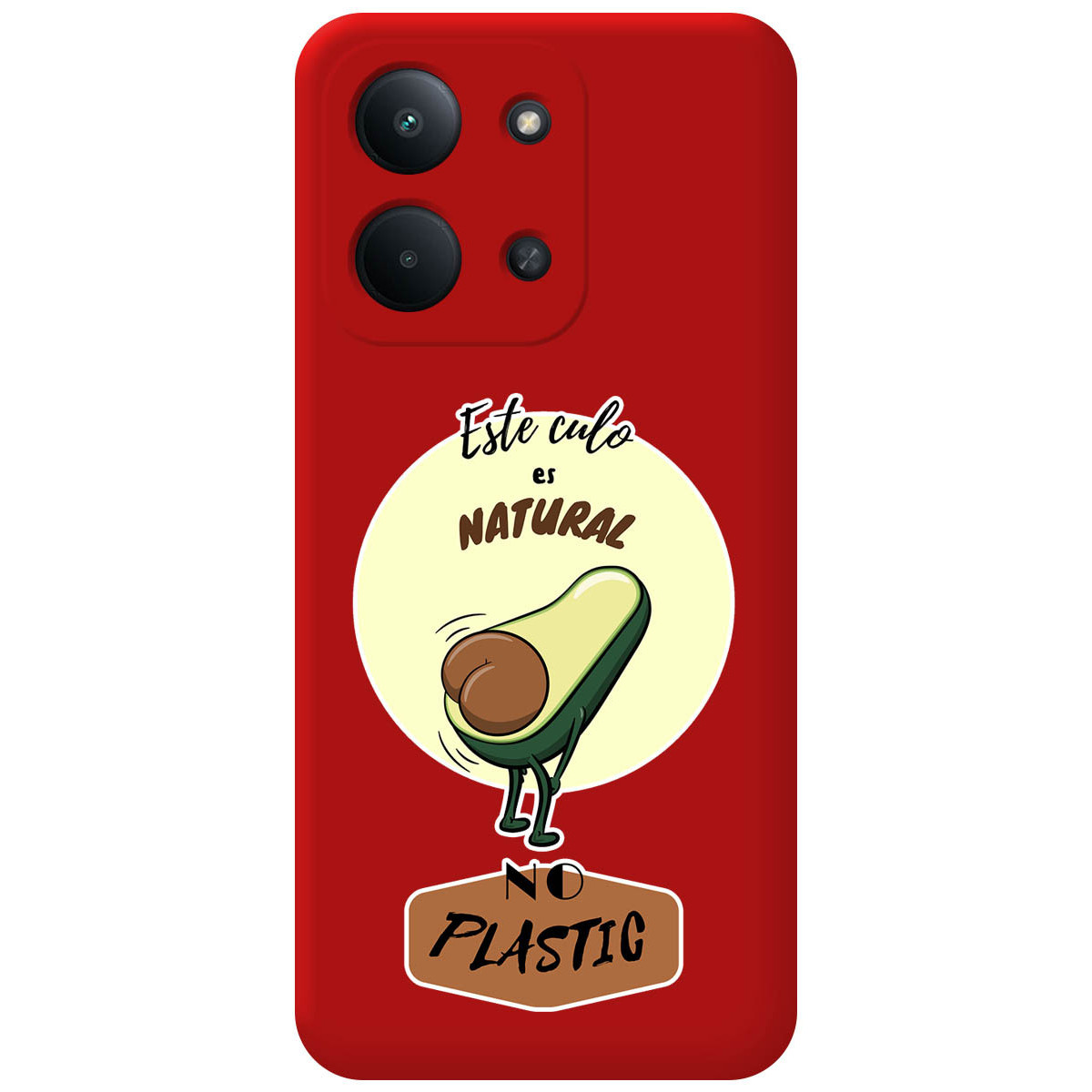 Funda Silicona Líquida Roja para Xiaomi Poco C85 diseño Culo Natural Dibujos