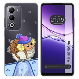 Funda Silicona Transparente para Oppo A5m / A5 4G / 5G diseño Cabra Dibujos