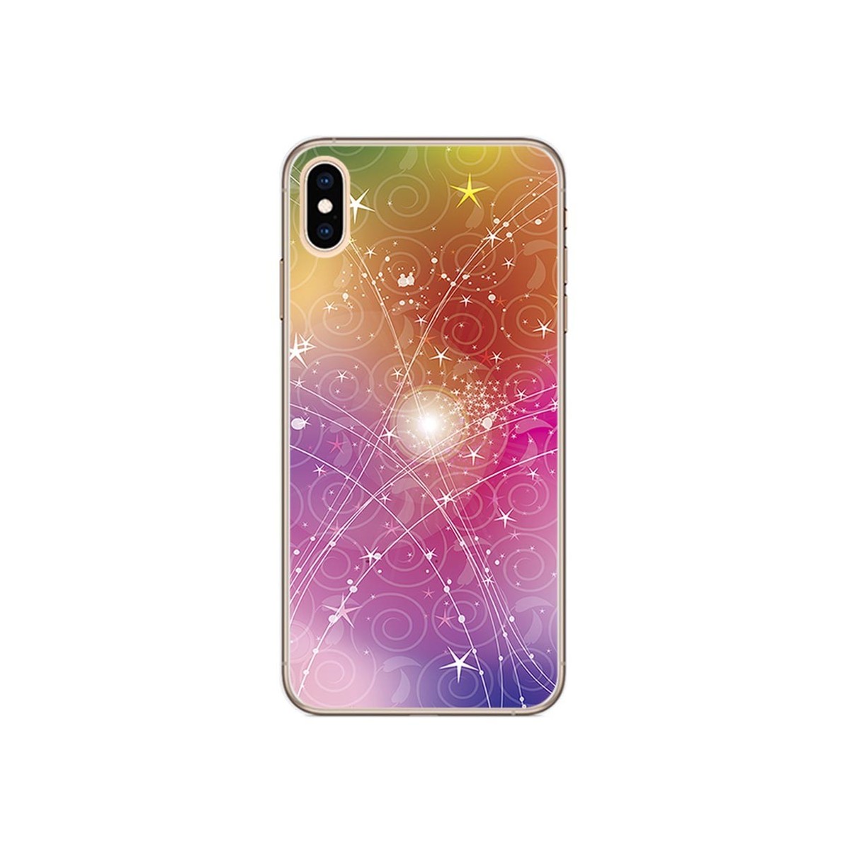 Funda Gel Tpu para Iphone XS Max Diseño Abstracto Dibujos