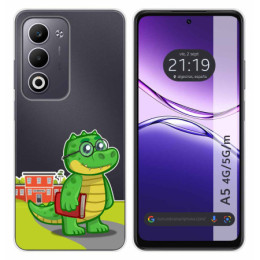 Funda Silicona Transparente para Oppo A5m / A5 4G / 5G diseño Coco Dibujos