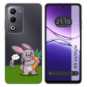 Funda Silicona Transparente para Oppo A5m / A5 4G / 5G diseño Conejo Dibujos