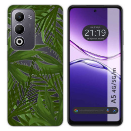 Funda Silicona Transparente para Oppo A5m / A5 4G / 5G diseño Jungla Dibujos