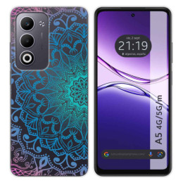 Funda Silicona Transparente para Oppo A5m / A5 4G / 5G diseño Mandala Dibujos