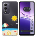 Funda Silicona Transparente para Oppo A5m / A5 4G / 5G diseño Playa Dibujos