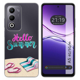 Funda Silicona Transparente para Oppo A5m / A5 4G / 5G diseño Summer Dibujos
