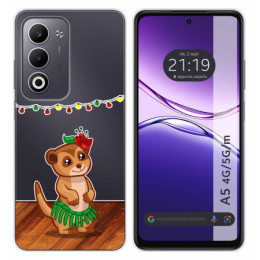 Funda Silicona Transparente para Oppo A5m / A5 4G / 5G diseño Suricata Dibujos