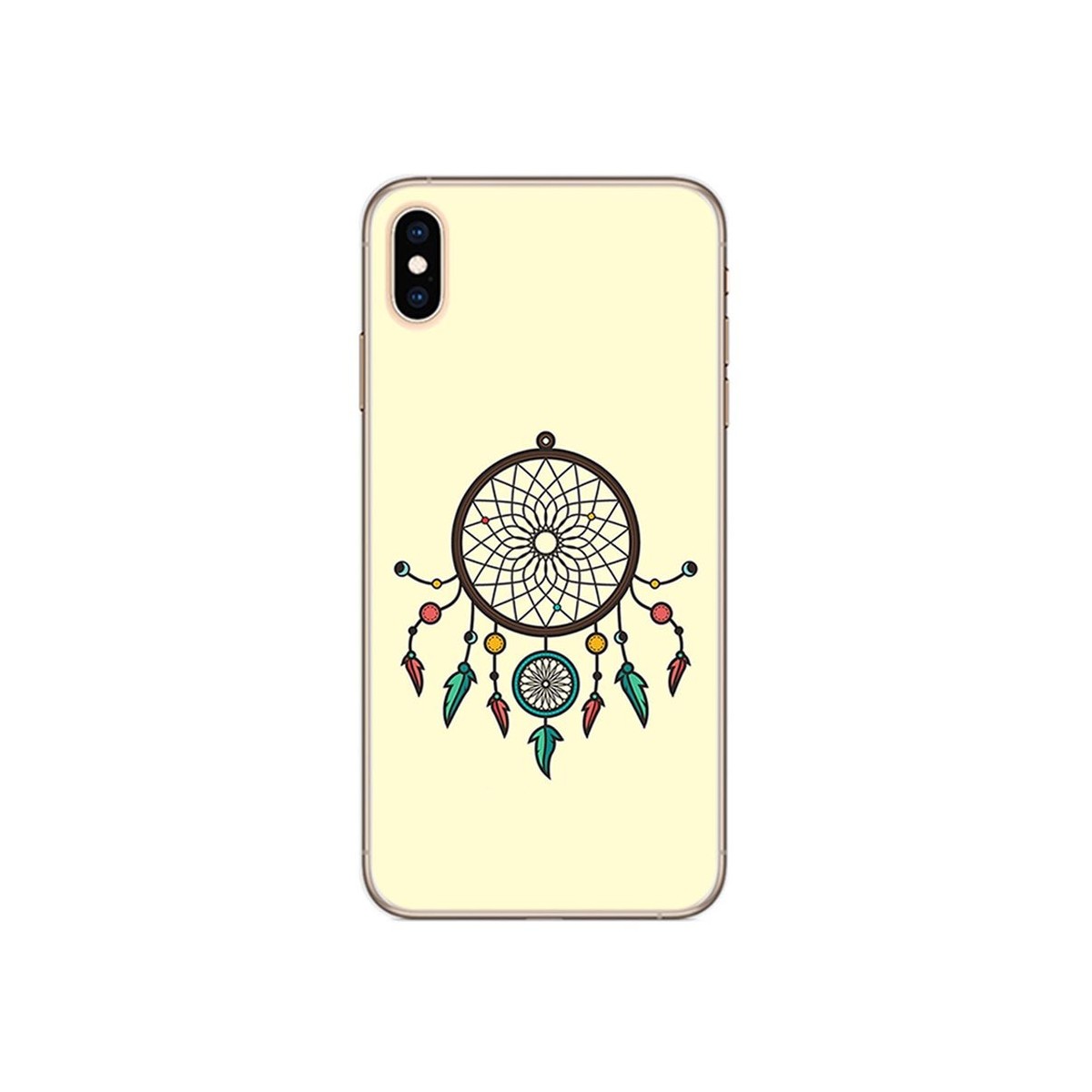Funda Gel Tpu para Iphone XS Max Diseño Atrapasueños Dibujos