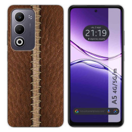 Funda Silicona para Oppo A5m / A5 4G / 5G diseño Cuero 01 Dibujos