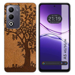 Funda Silicona para Oppo A5m / A5 4G / 5G diseño Cuero 03 Dibujos