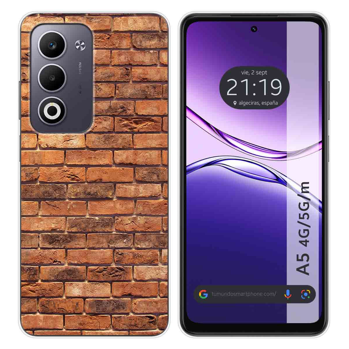 Funda Silicona para Oppo A5m / A5 4G / 5G diseño Ladrillo 04 Dibujos