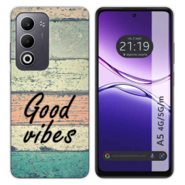 Funda Silicona para Oppo A5m / A5 4G / 5G diseño Madera 01 Dibujos