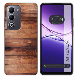 Funda Silicona para Oppo A5m / A5 4G / 5G diseño Madera 02 Dibujos