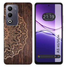 Funda Silicona para Oppo A5m / A5 4G / 5G diseño Madera 06 Dibujos