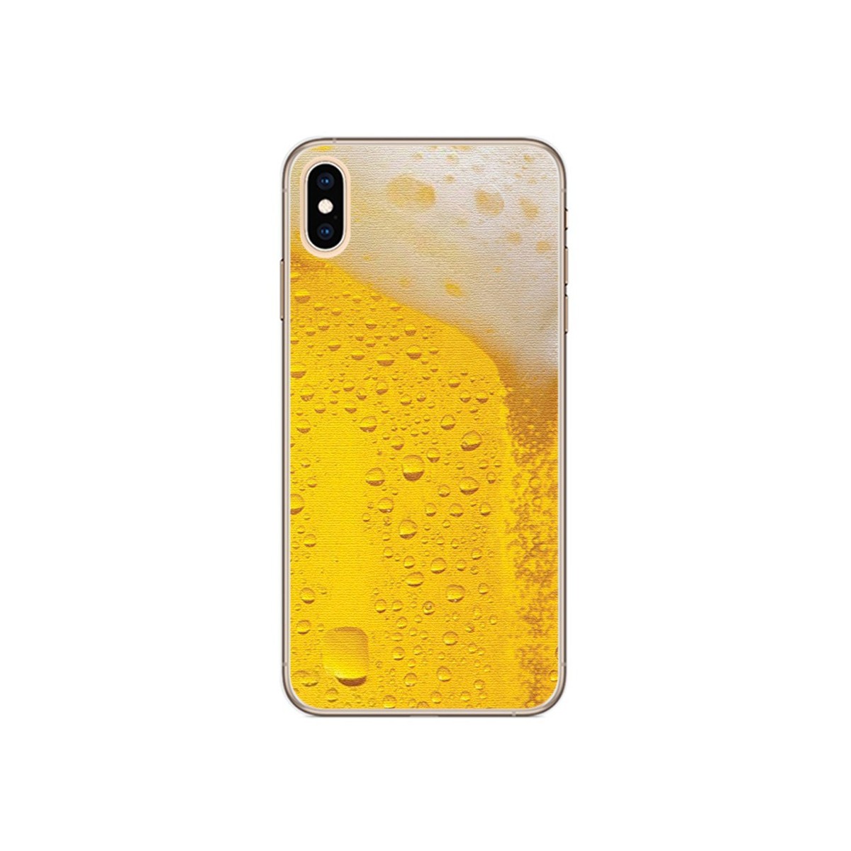 Funda Gel Tpu para Iphone XS Max Diseño Cerveza Dibujos